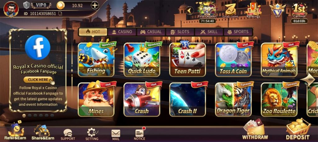 Royal X Casino Game APK Download Latest Version 3